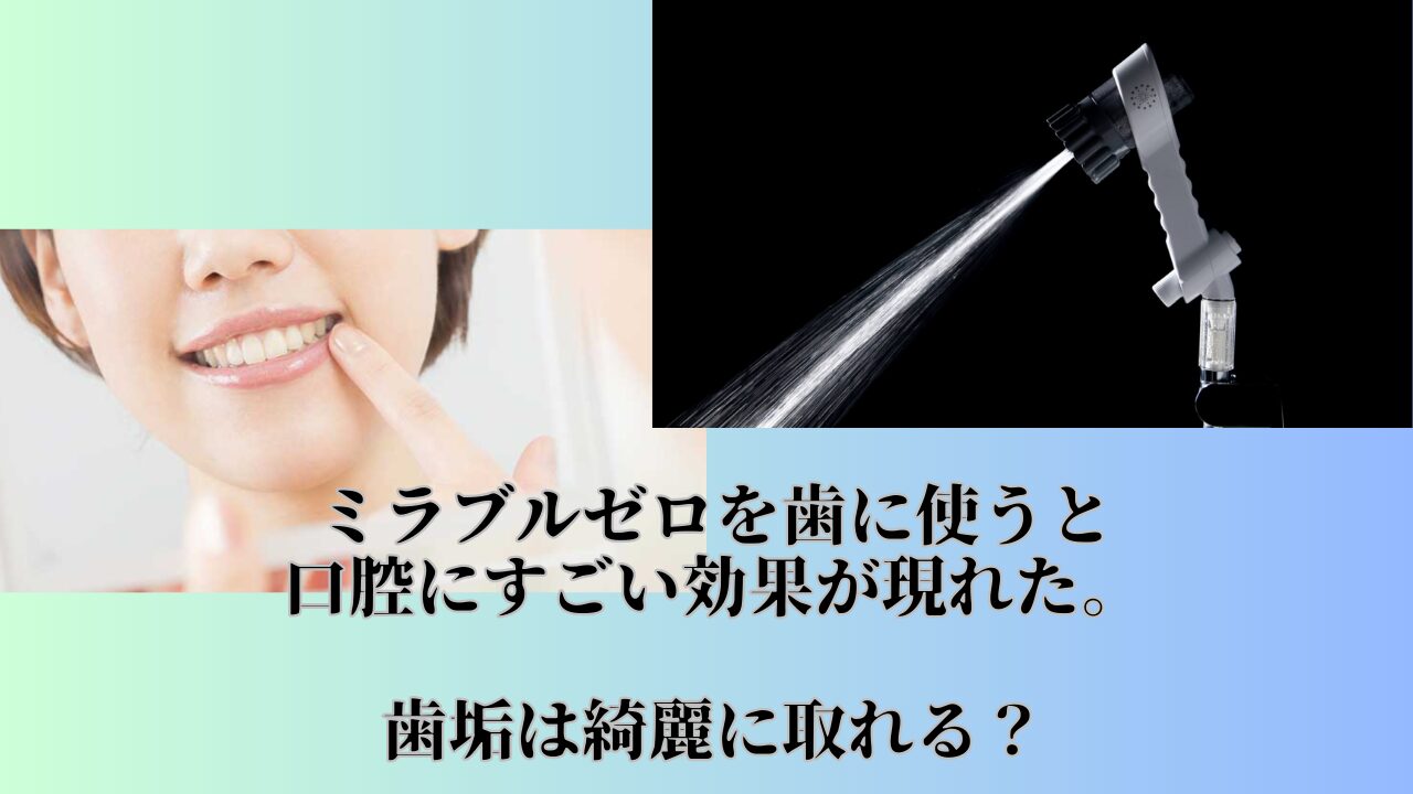 ミラブルゼロ、口腔効果、歯垢、口腔モード